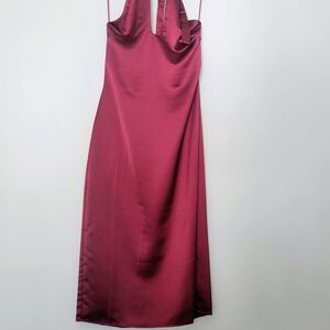 Jason Wu Deep Red Backless Halter Dress